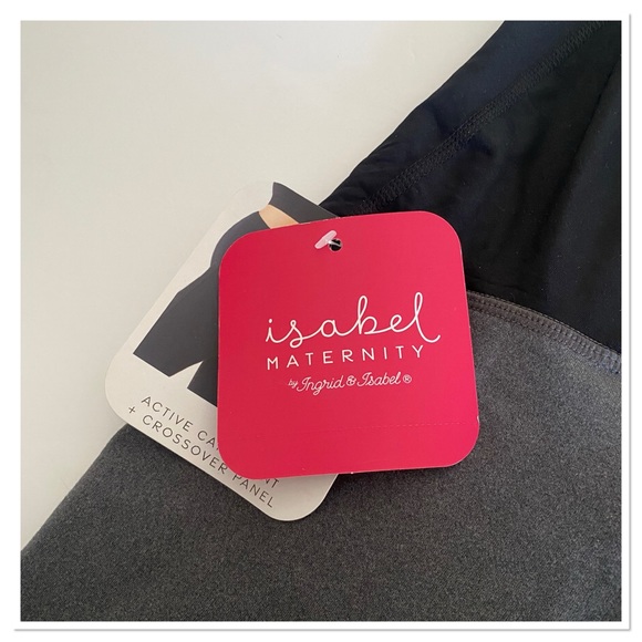 Over Belly Active Capri Maternity Pants Isabel Maternity by Ingrid & Isa… - Picture 4 of 4